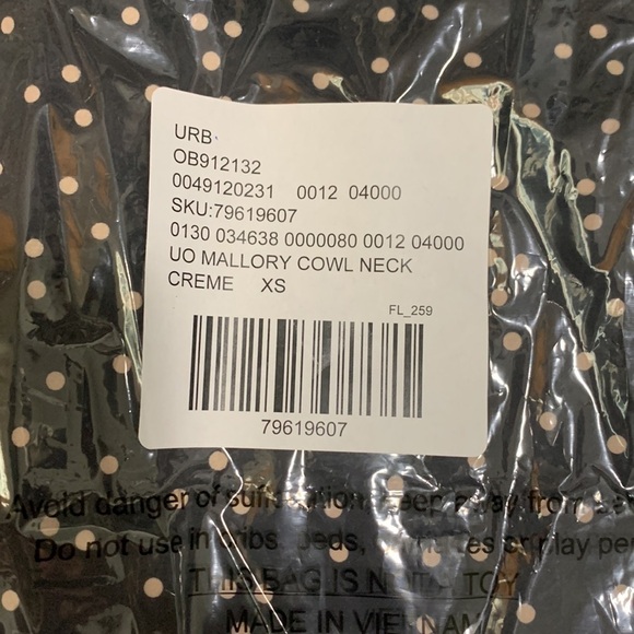 Urban Outfitters y2k UO Mallory Cowl Slip Dress NWT size XS - Picture 7 of 9